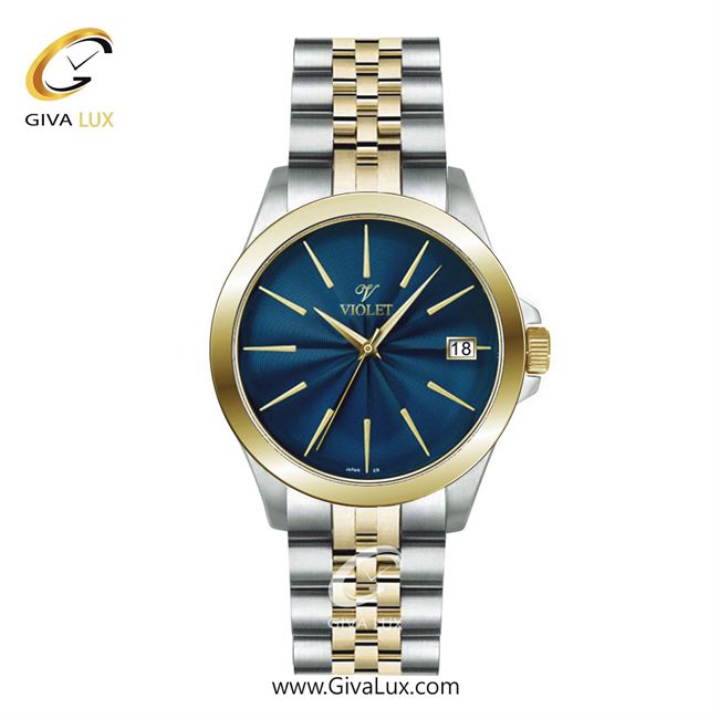 ساعت مچی اورجینال مردانه ویولت VIOLET نقره ای-طلایی | نقره ای-طلایی| سرمه ای| کد رفرنس 0591/2